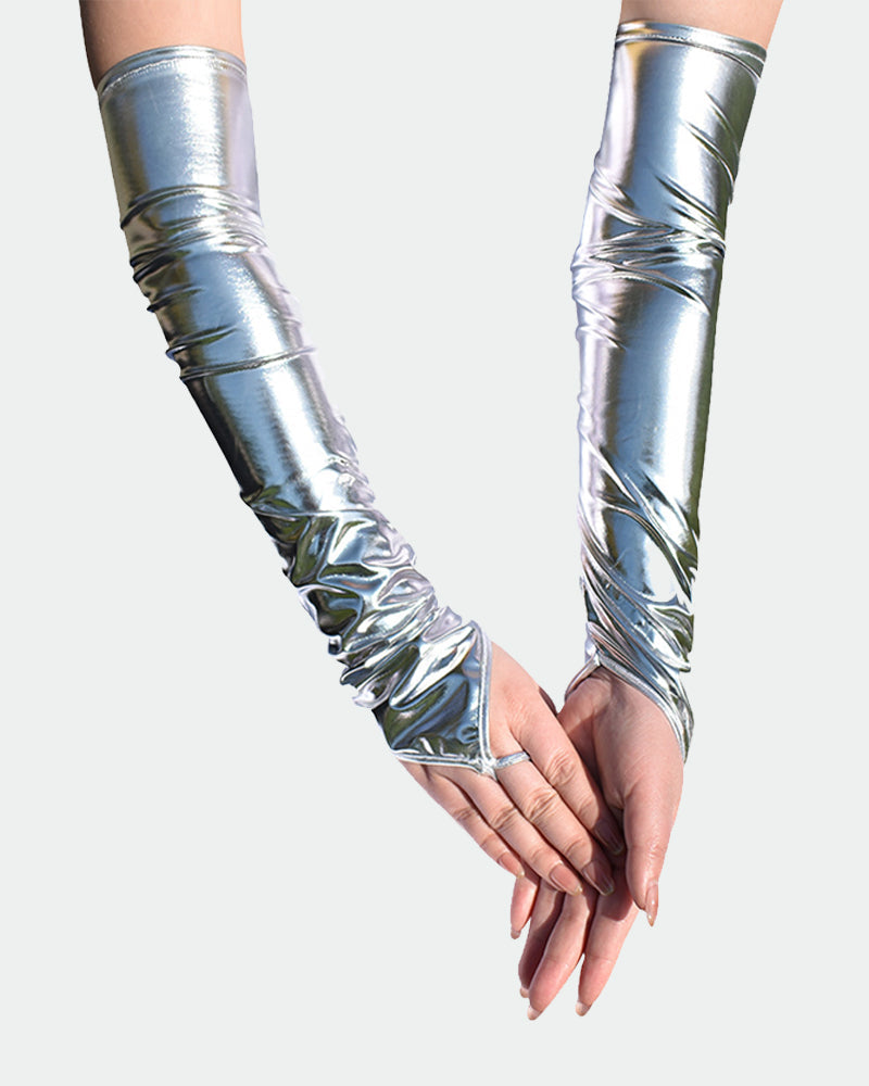 PU Leather Fingerless FGloves