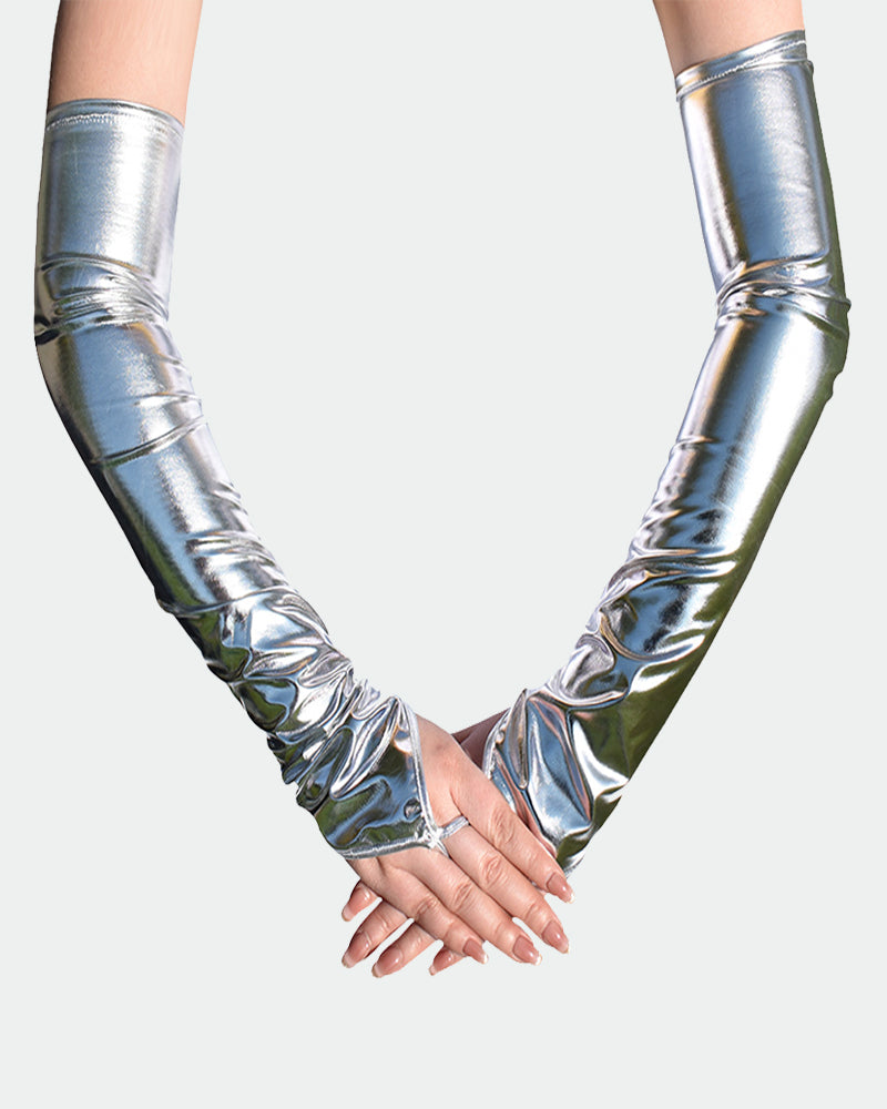 PU Leather Fingerless FGloves