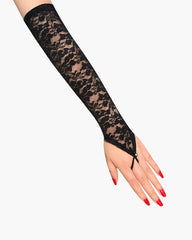 Lace Black Fingerless FGloves