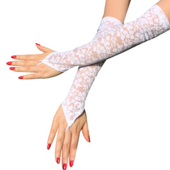 Lace Black Fingerless FGloves