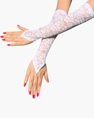 Lace Black Fingerless FGloves
