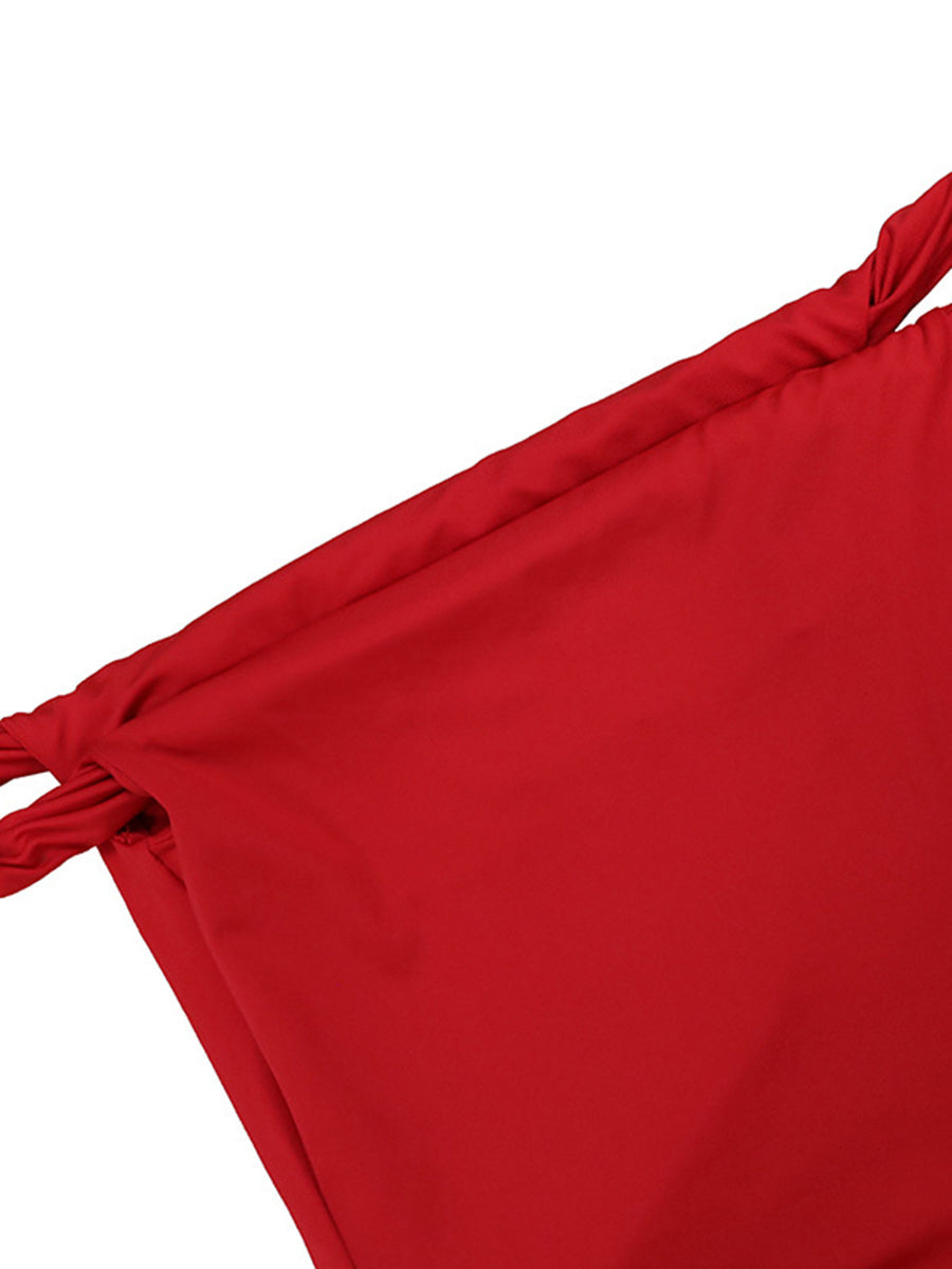 Off Shoulder Mermaid Solid Cocktail Dress