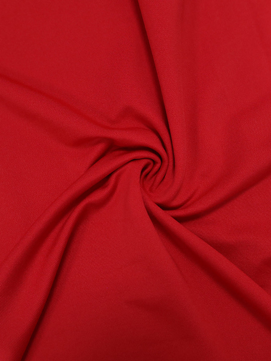 Off Shoulder Mermaid Solid Cocktail Dress