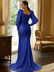 Sweetheart Neck Sequin Mermaid Evening Dress