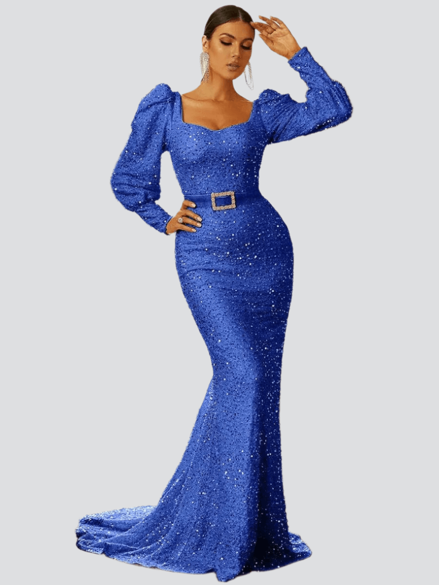Sweetheart Neck Sequin Mermaid Evening Dress