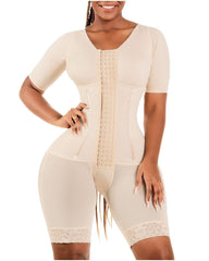 Mid Thigh With Attached Bra & Arms Shapewear