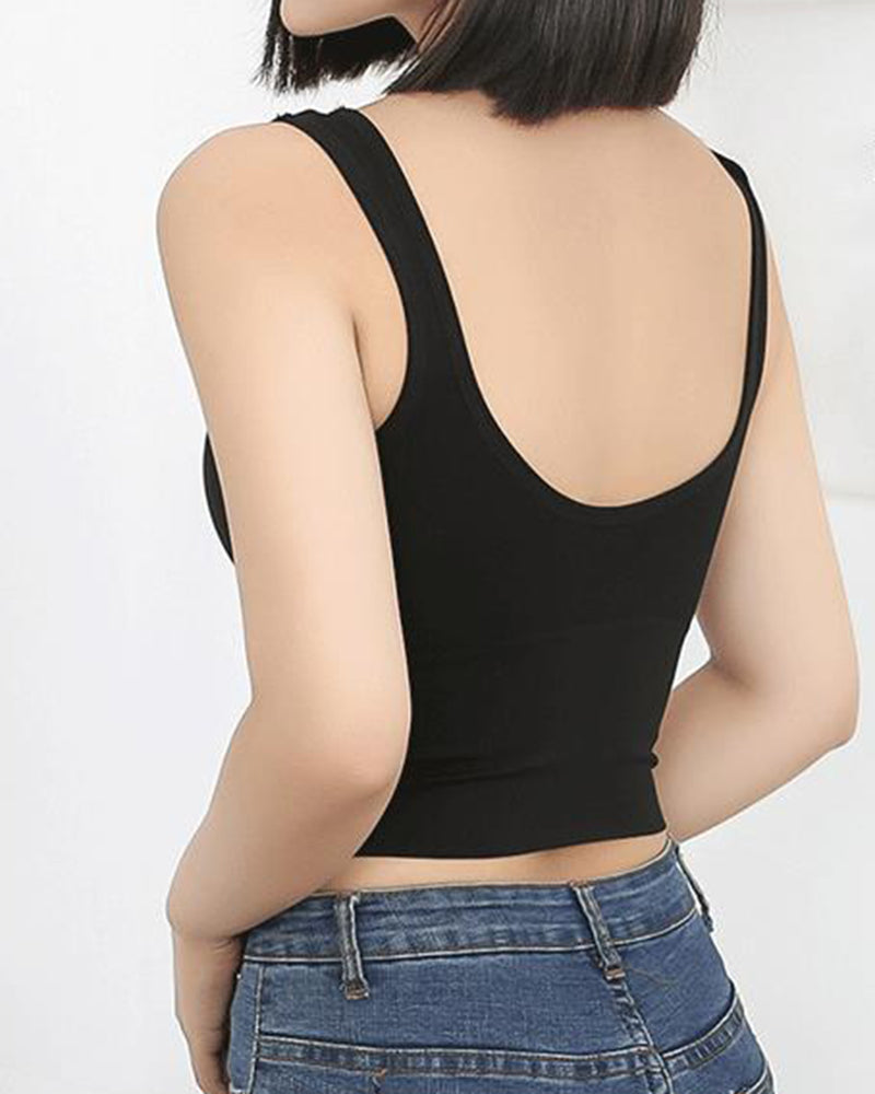 Shockproof Without Wire 3D Push-up Running Sports Bra