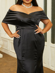 Plus Off Shoulder Mermaid Evening Dress