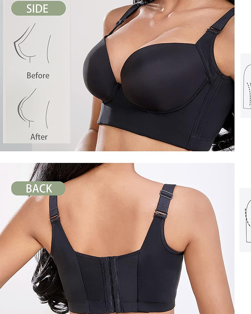 Full Back Coverage Push Up Bra
