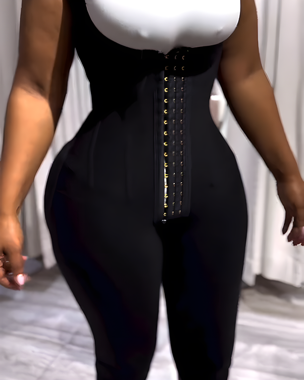 Steel Bone Hourglass Shaping Mid-Length Shapewear