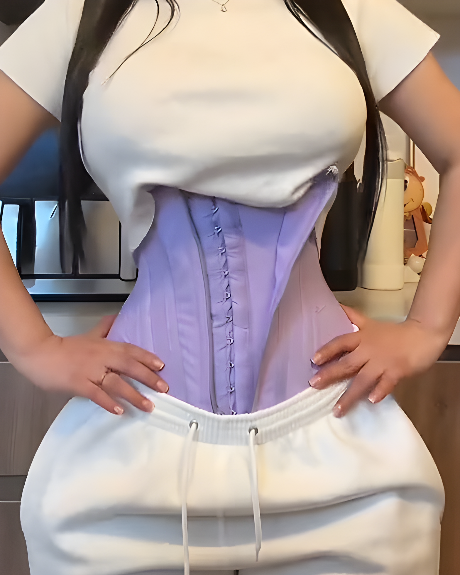 Steel Boned Abdominal Compression Hourglass Waist Trainer