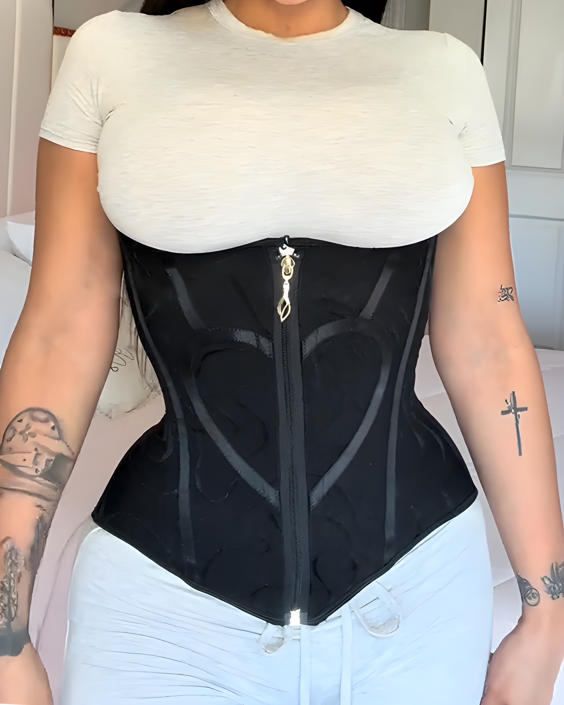 Double Layer Abdomen Control Print Waist Trainer