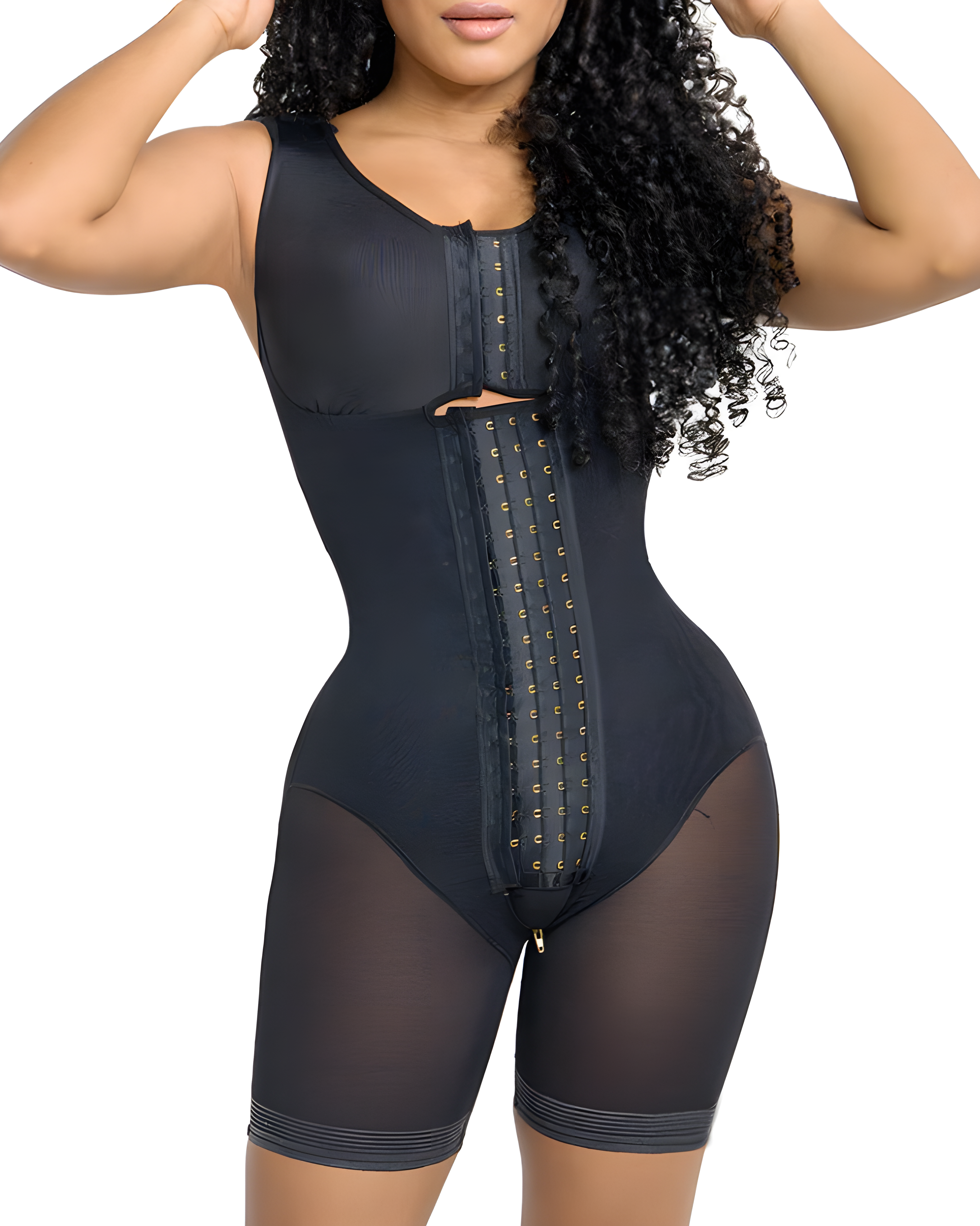Mesh Tummy-Control Sleeveless Full Body Shaper