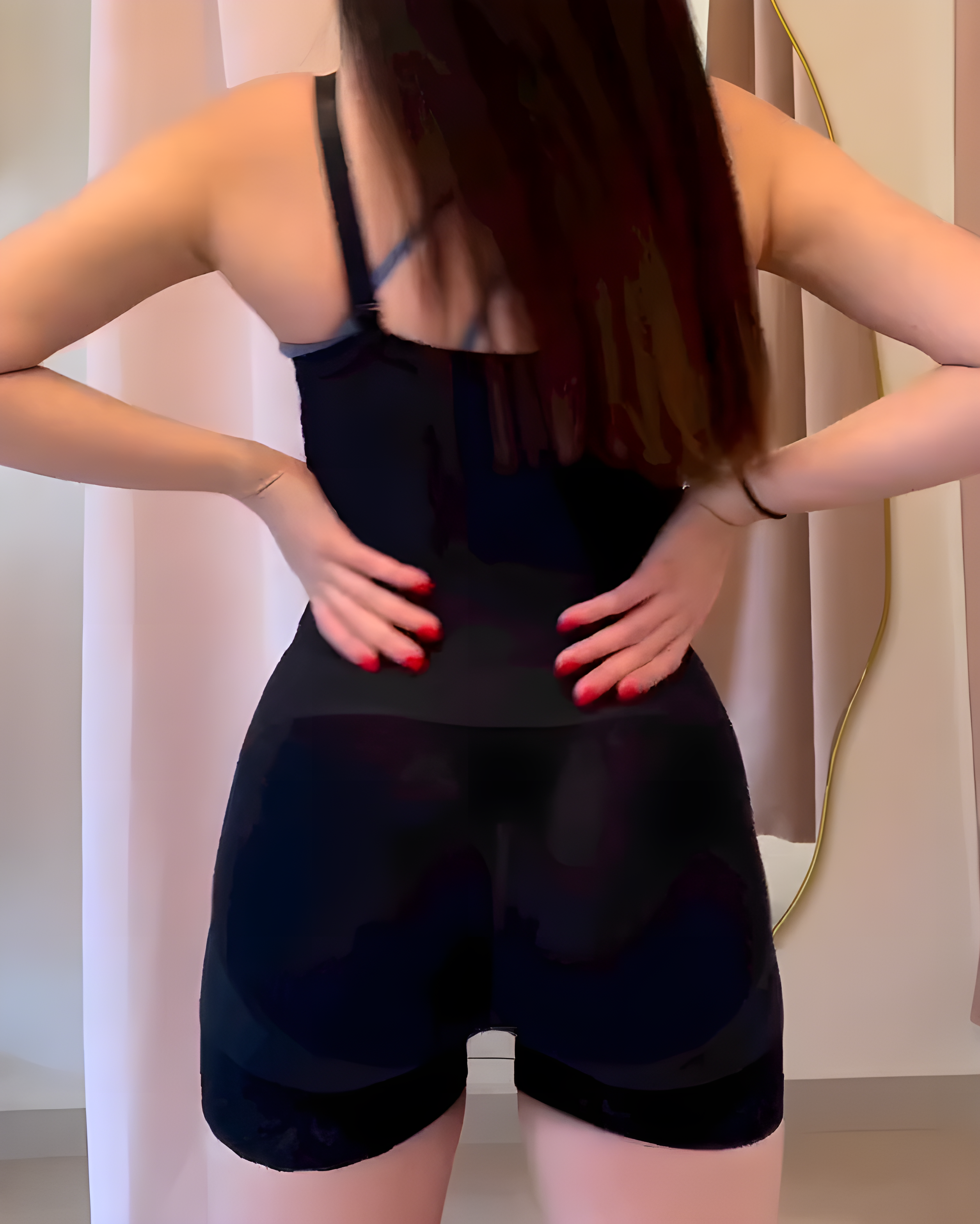 Lace-Trims Open-Chest Hip-Lifting Shapewear