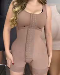 Steel Boned Strong Tummy Shaping Hook Eye Full Body Shaper