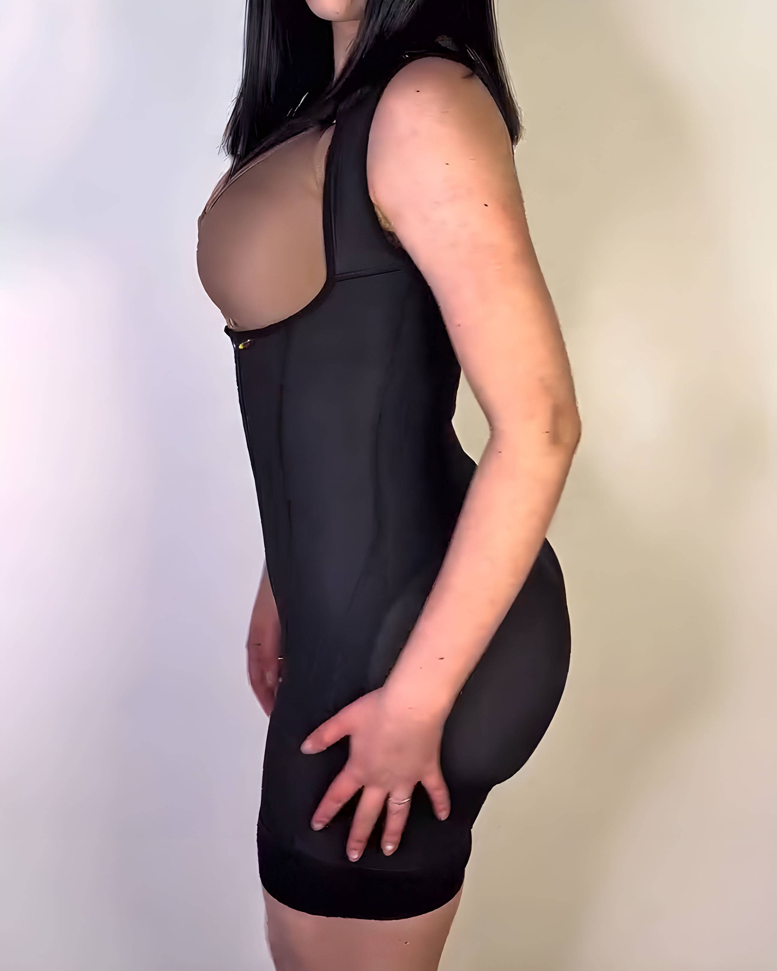 Abdominal Compression Hook-Eye Wide Strap Shapewear