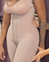Side Steel Bone Tummy Sculpt Mid-Length Hook Eye Shapewear