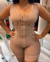 Sleeveless Tummy Shaping Hook Eye Full Body Shaper