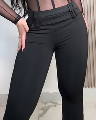 High-Waisted Hip-Lifting Flared Yoga Pants