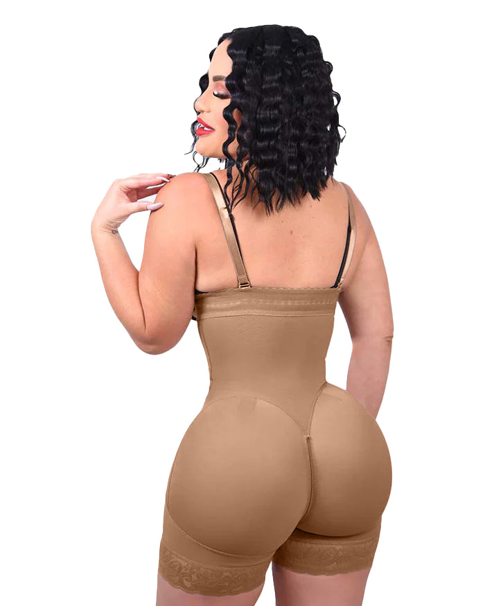 Tummy Control Butt Thigh With Lace Shapewear
