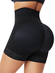 High Waist Front Zipper Butt Lifter Shorts