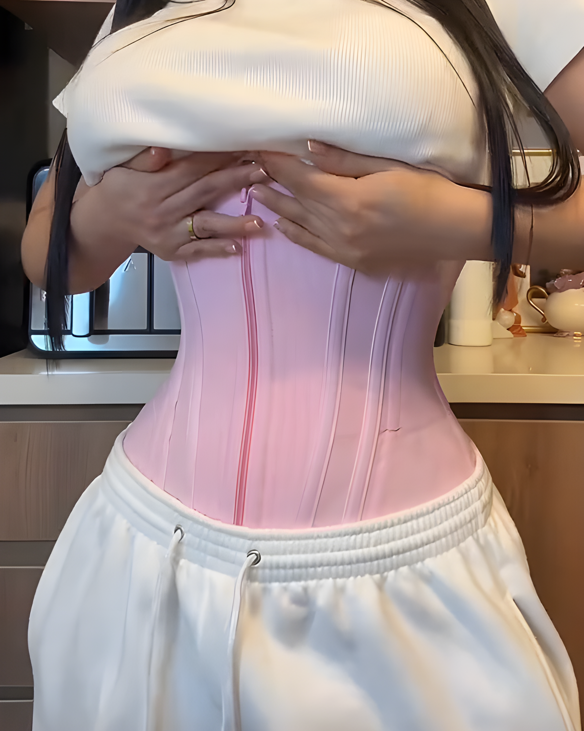 Steel Boned Abdominal Compression Hourglass Waist Trainer