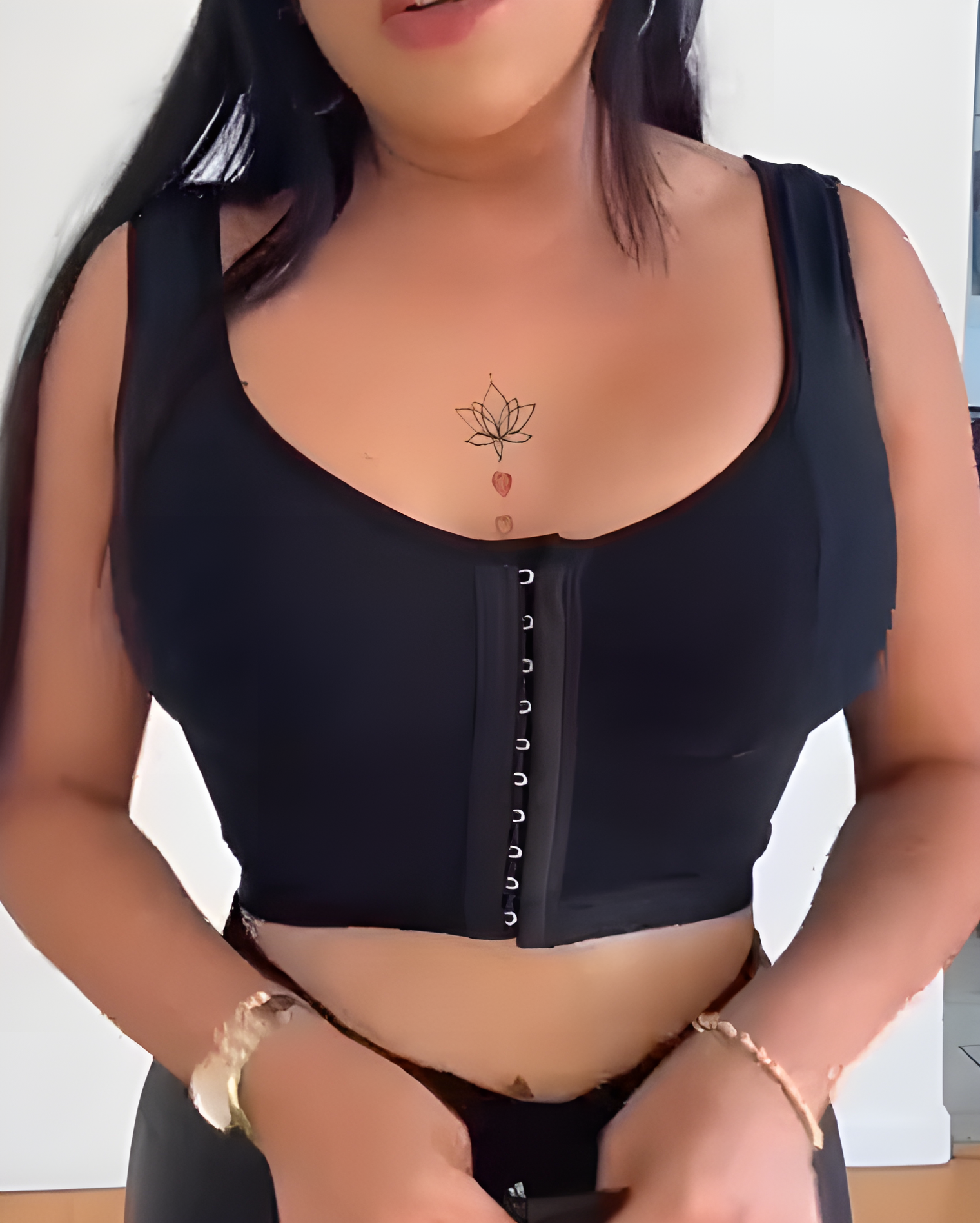 Hook-Eye Wide-Straps Shaping Bra