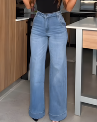 Wide-Leg Slimming Jeans