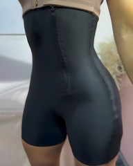 Strapless Seamless Side Zipper Abdomen Shaping Body Shaper