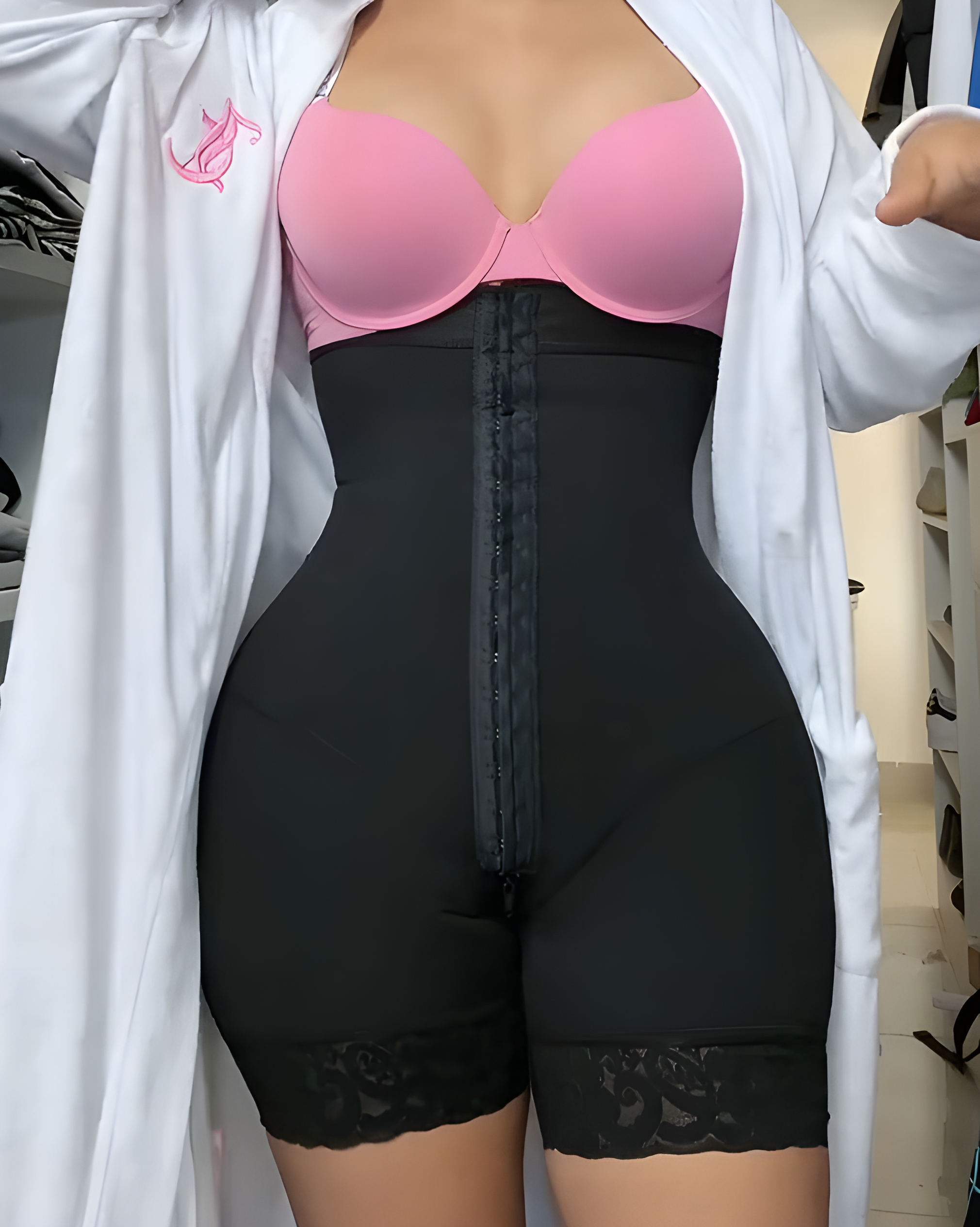 Tummy Sculpting Strapless Hook and Eye Body Shaper
