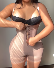 Front Zip Tummy Shaping Hourglass Body Shaper