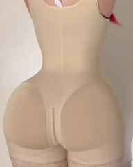Wide Straps Hourglass Tummy-Sculpt Hook Eye Body Shaper