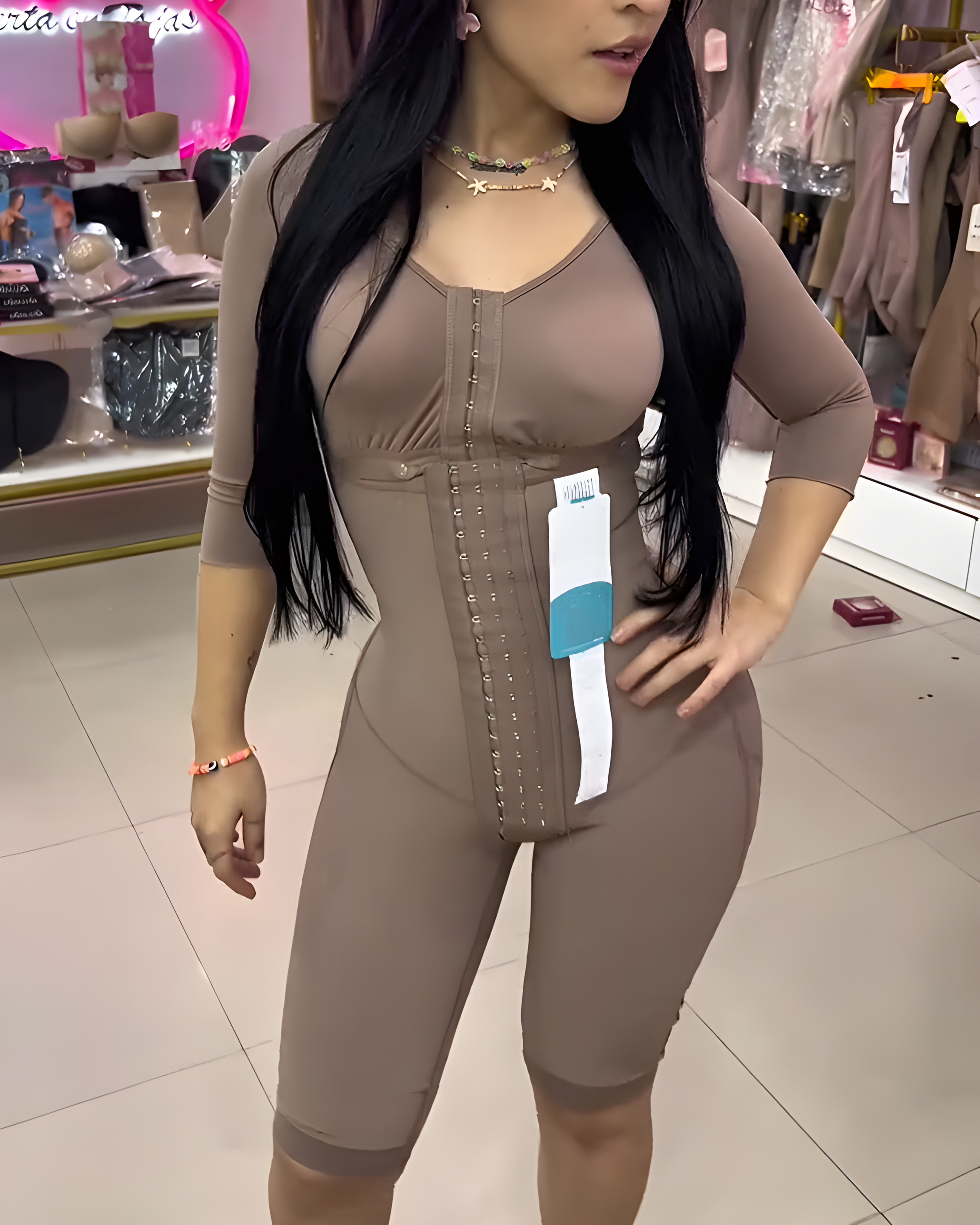Tummy-Controlling Slimming Mid-Length Body Shaper