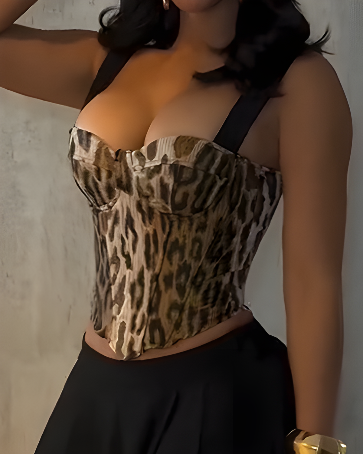 Printed Corset Top