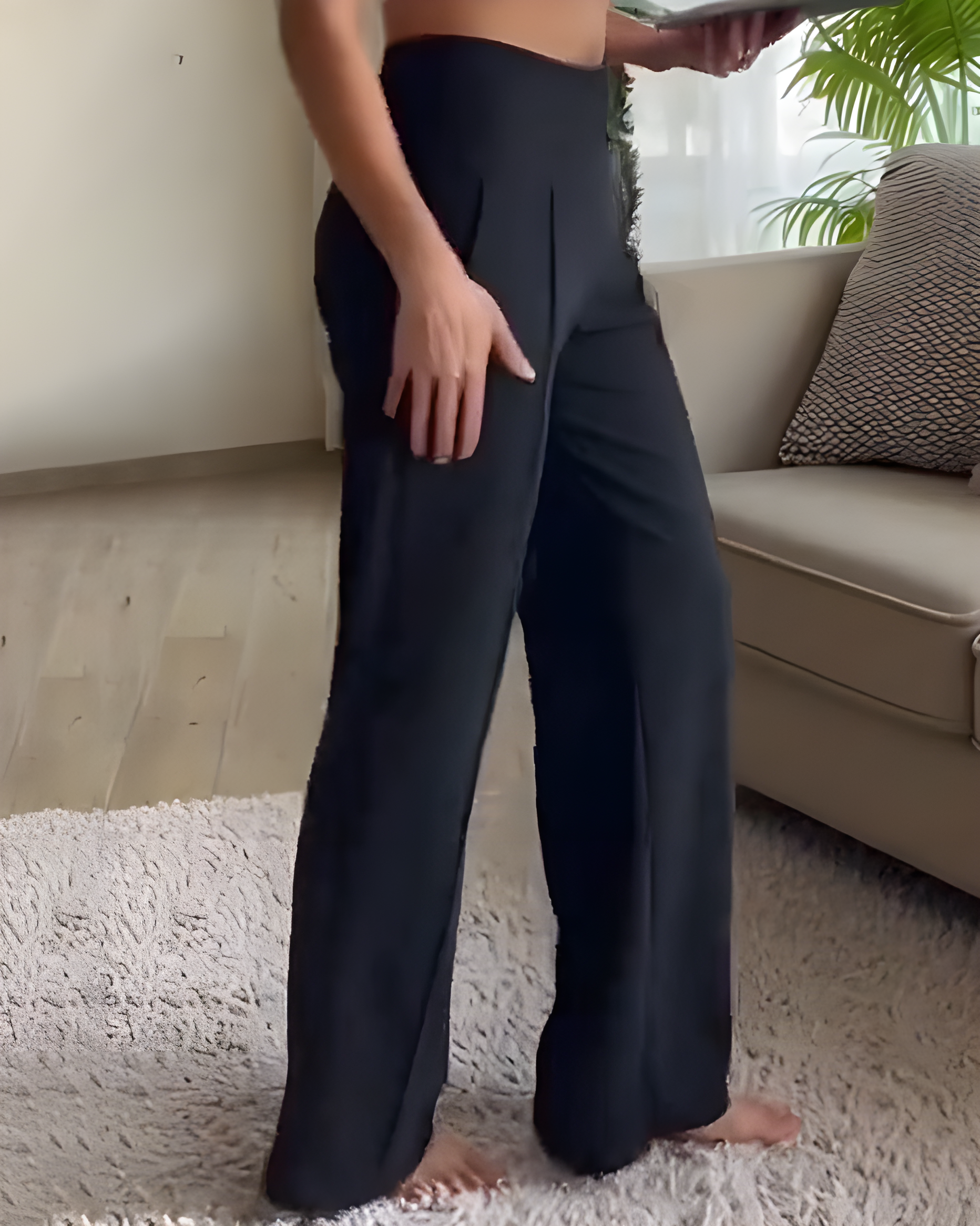 Straight-Leg Loose Casual Pants