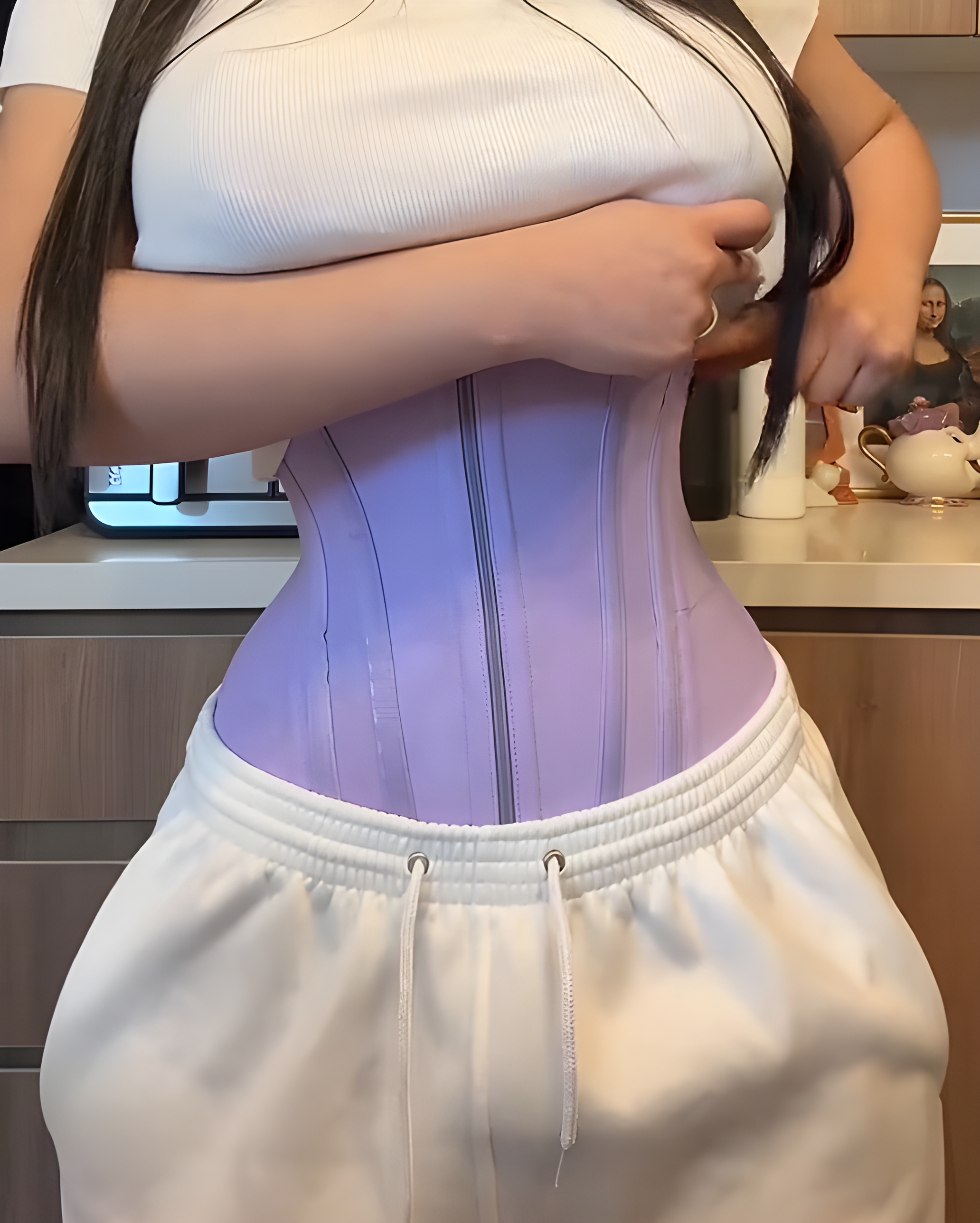 Steel Boned Abdominal Compression Hourglass Waist Trainer