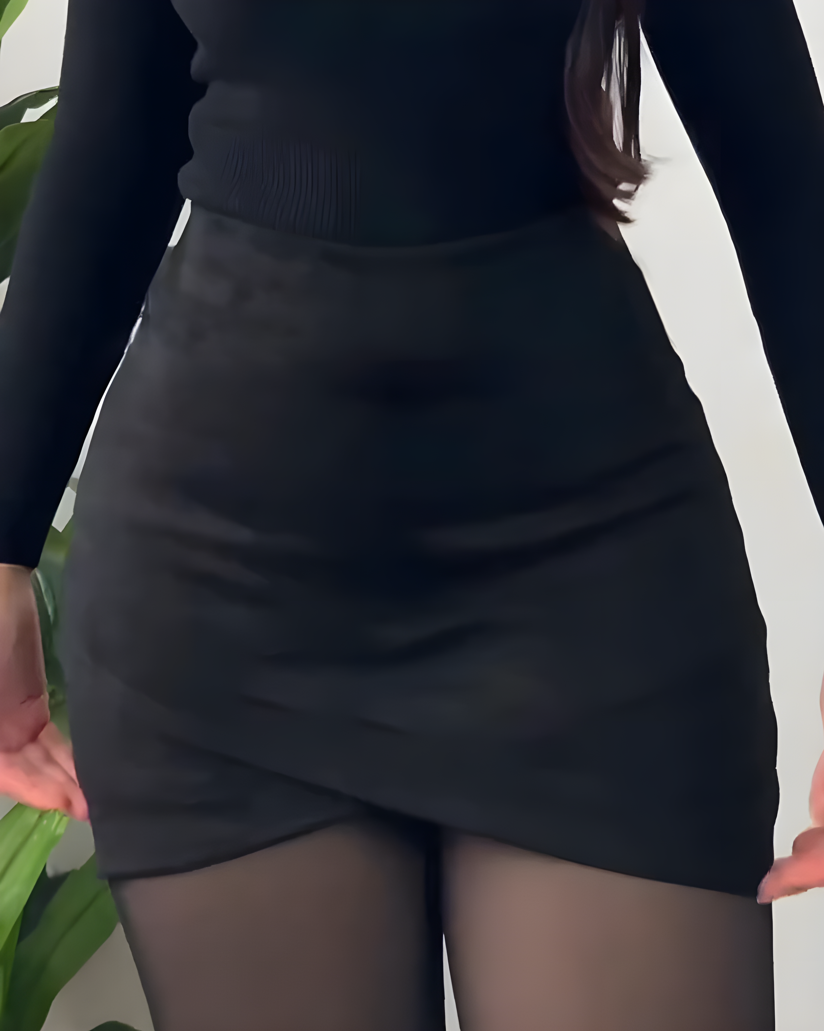 Slimming Fit Built-In Shorts Skirt
