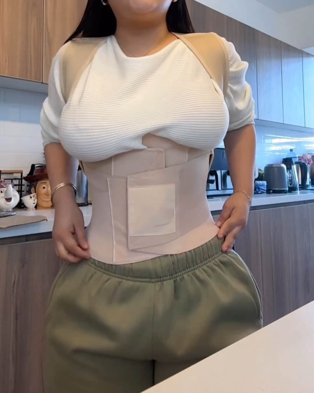 High Compression Tummy Control Back Correcting Belt Corset