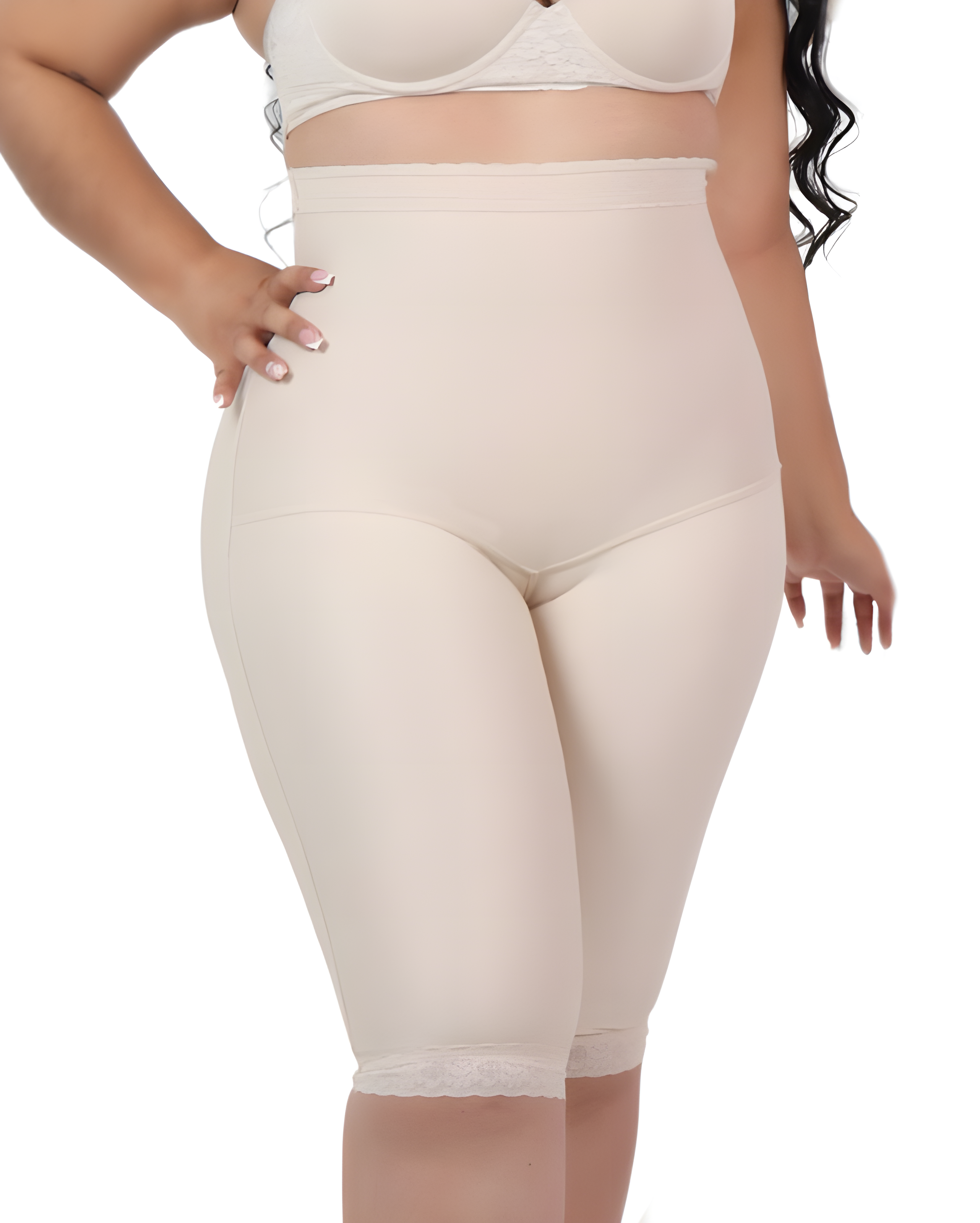 High-Waisted Hip-Lifting Mid-Length Shaper Pants
