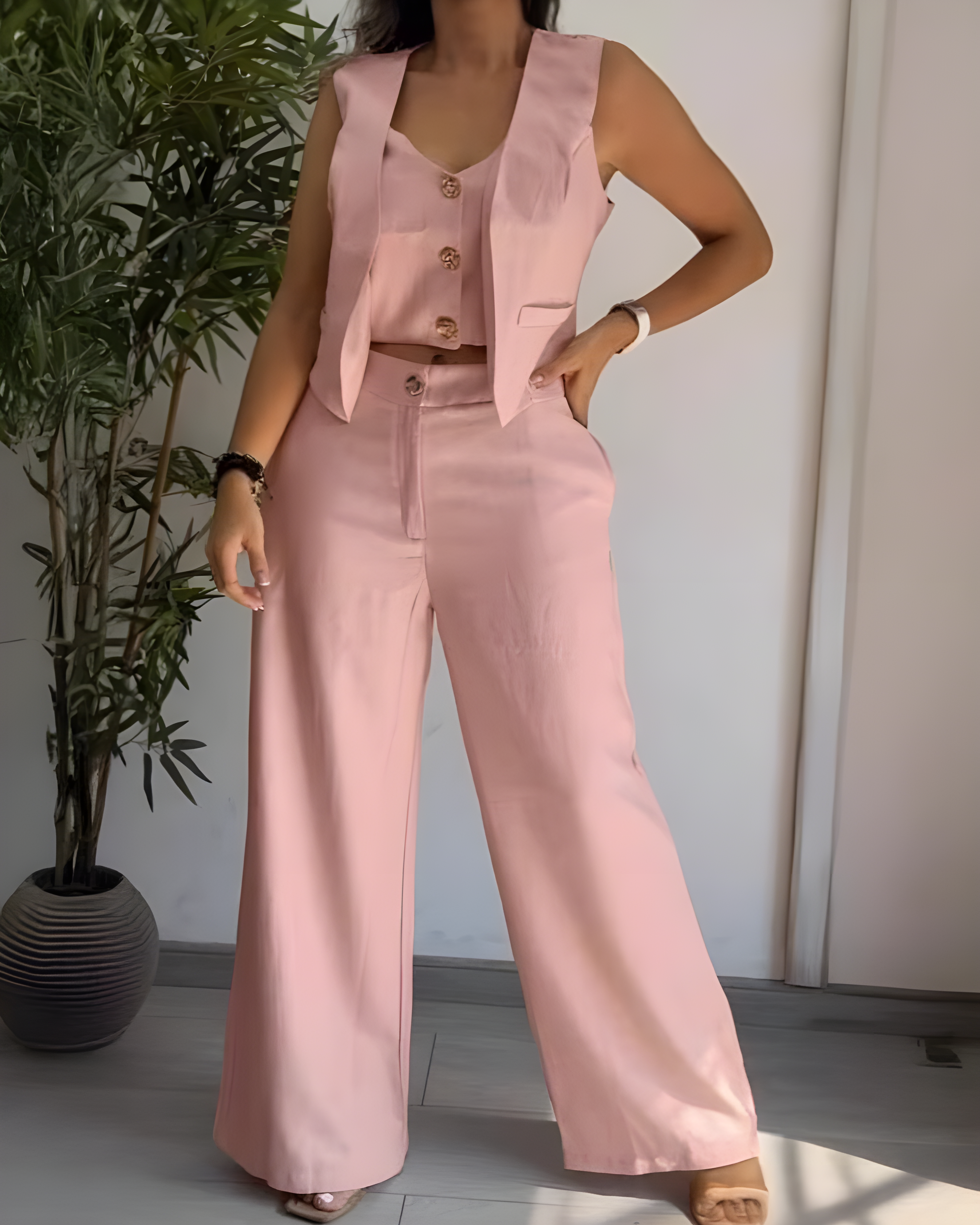 Casual Vest Suit