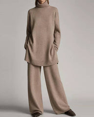 Sweater Top Wide Leg Pants Sets