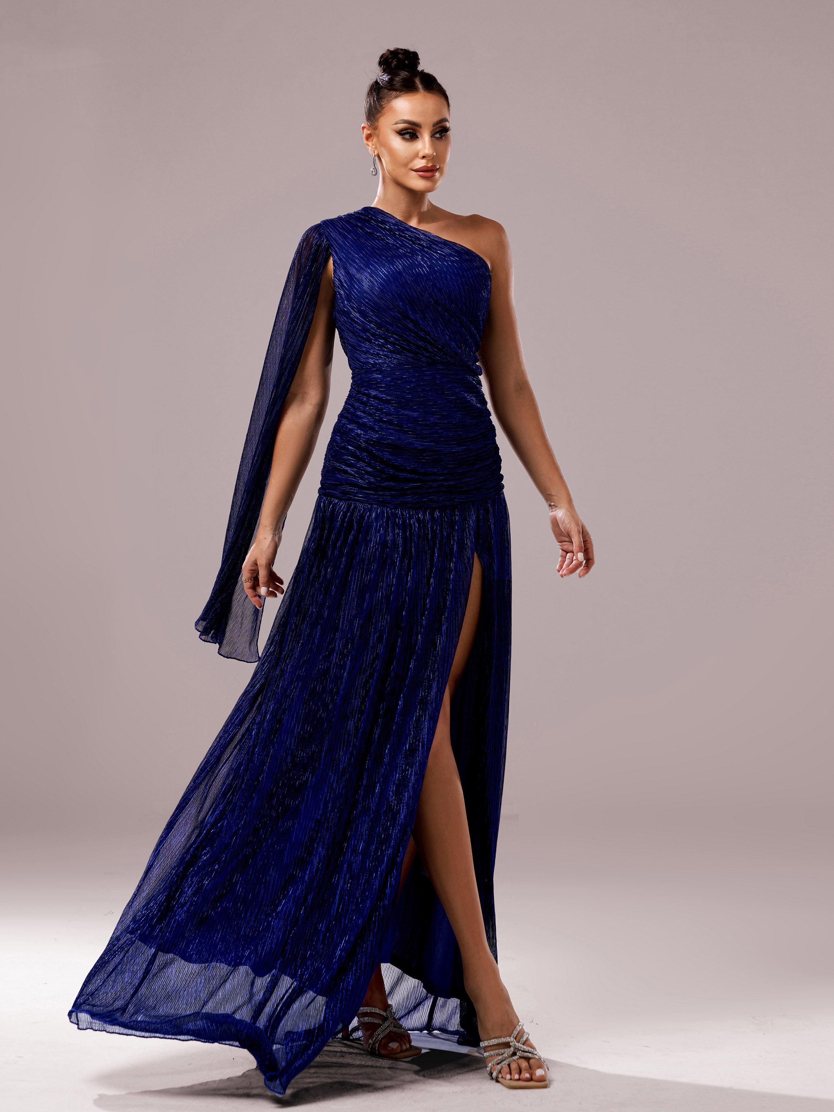 One Shoulder Cloak Prom Dress MCB0931