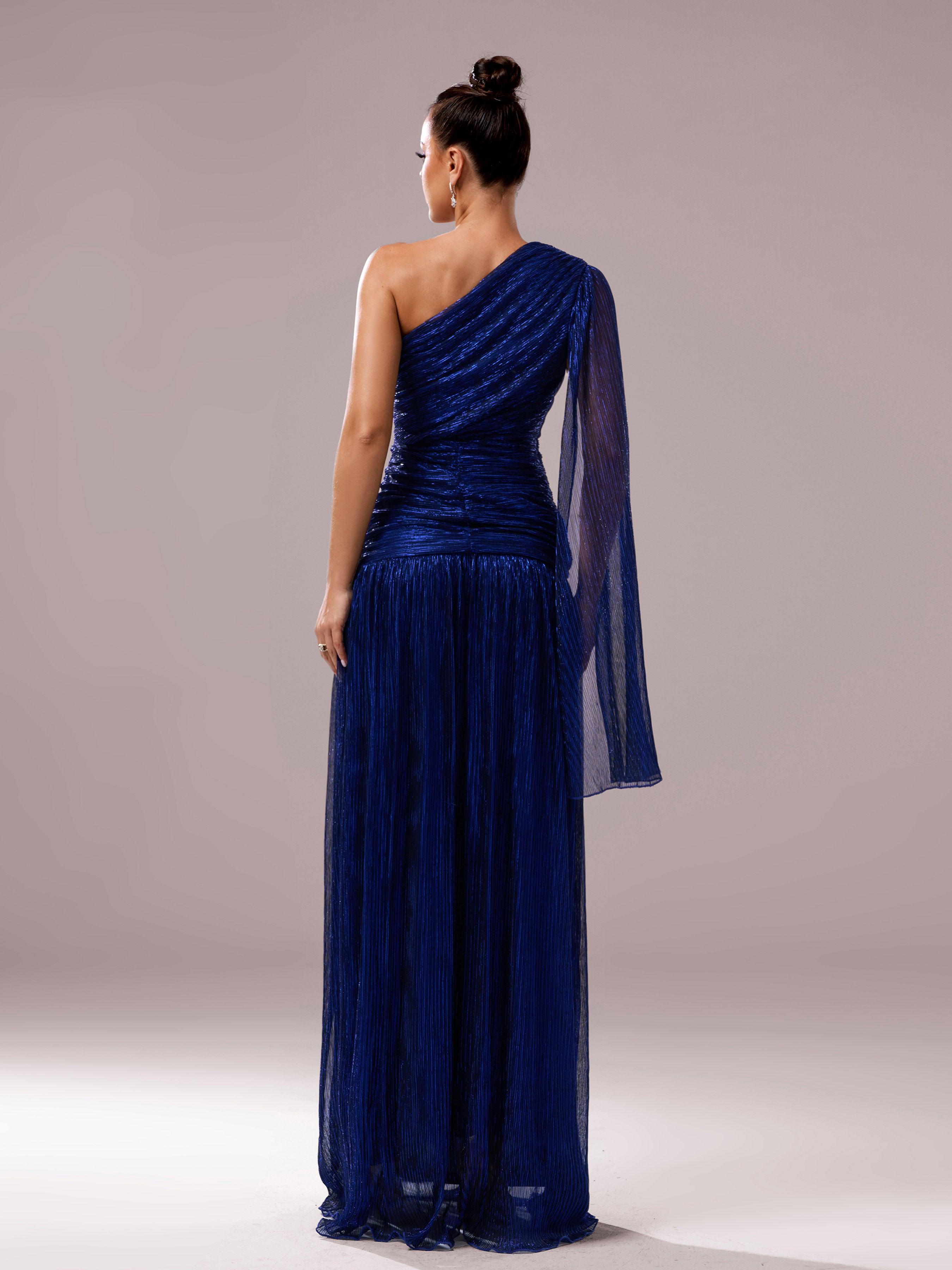 One Shoulder Cloak Prom Dress MCB0931