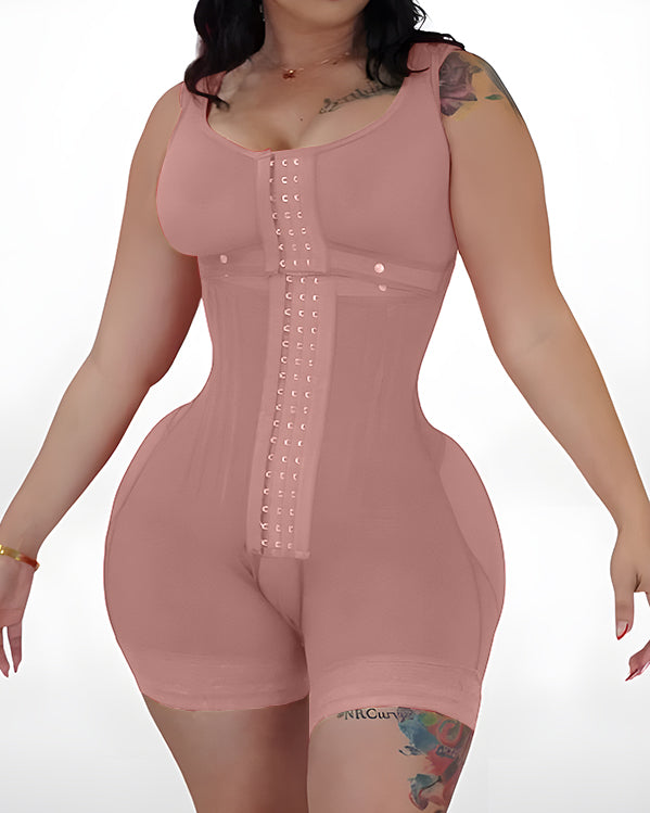 Steel Bone Hourglass Shaping Sleeveless Full Body Shaper