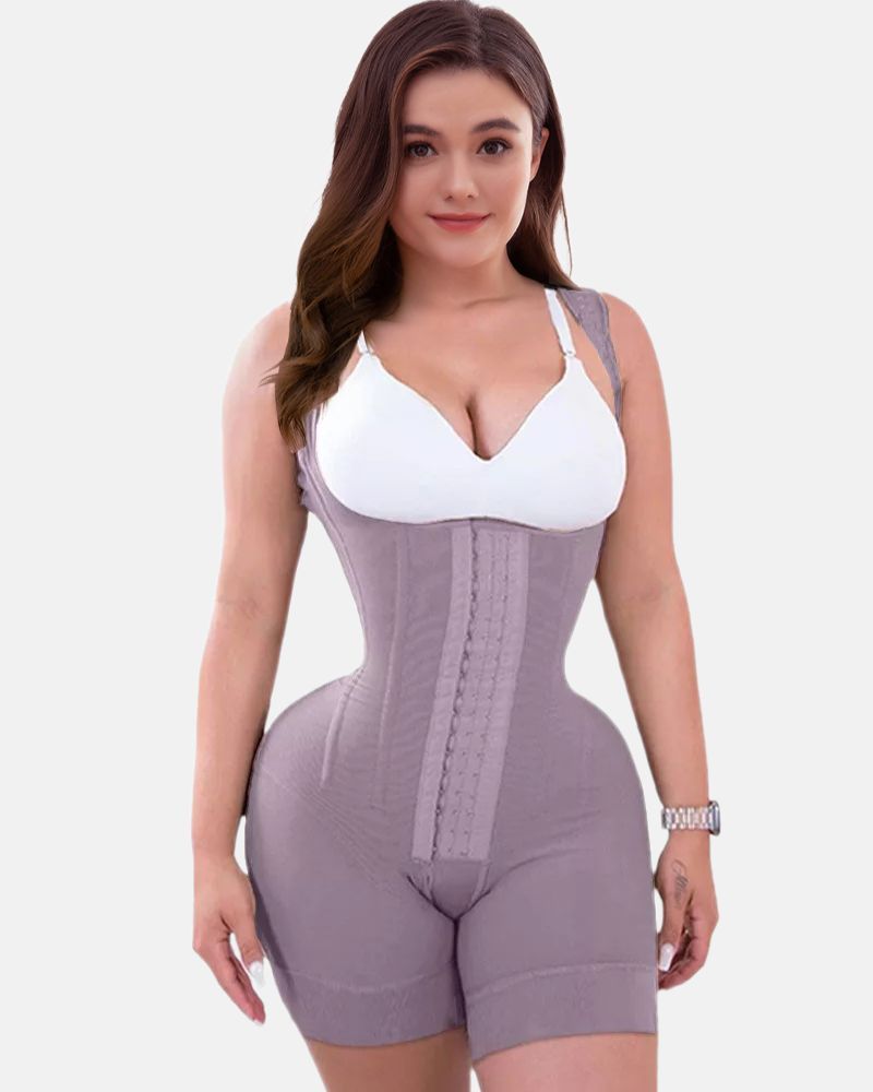 Tummy Control Double Compression Adjustable Bodysuit