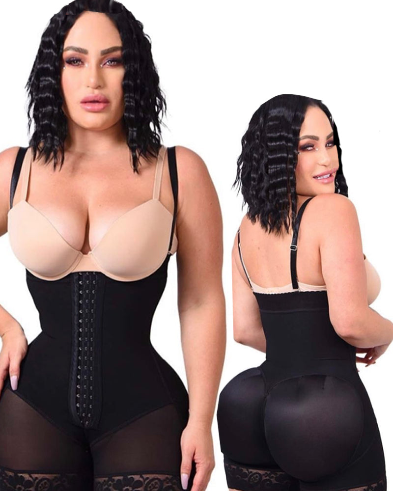 Tummy Control Butt Thigh With Lace Shapewear