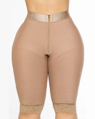 High Waist Tummy Control Compression Butt Lifting Zipper Shorts