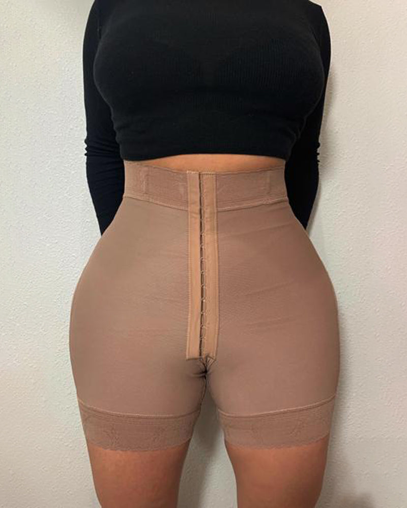 High Compression Garment (powernet) Butt Lifter 3 Hook Butt Lifting Shorts