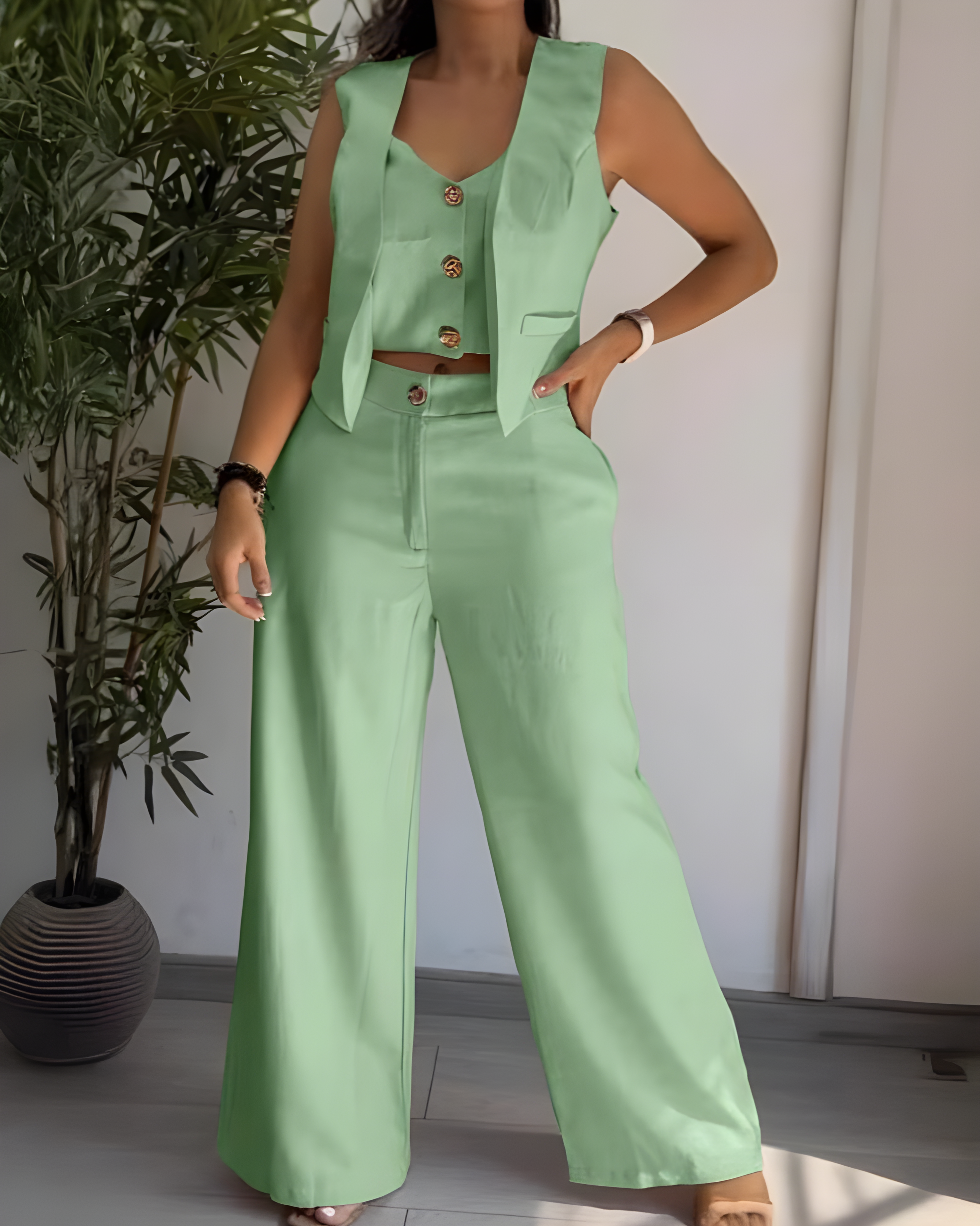 Casual Vest Suit