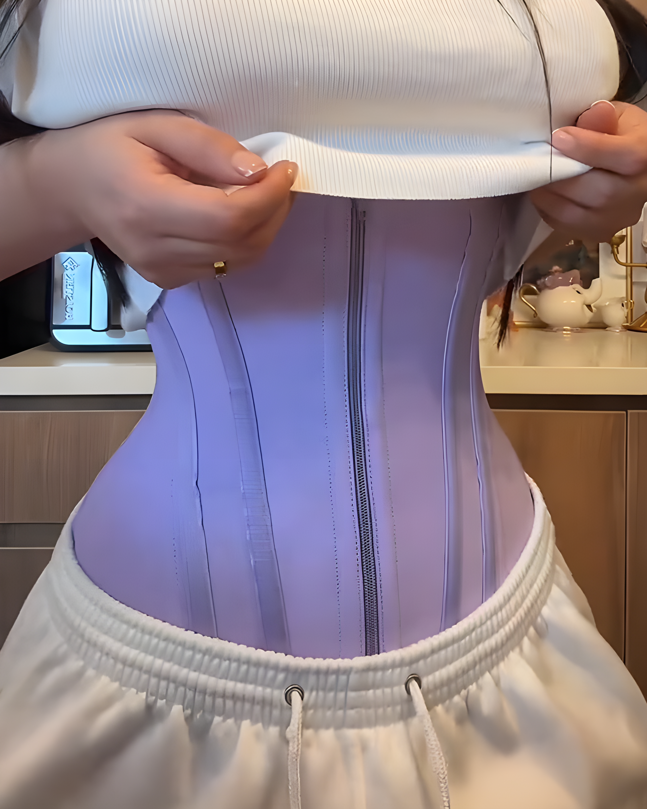 Steel Boned Abdominal Compression Hourglass Waist Trainer